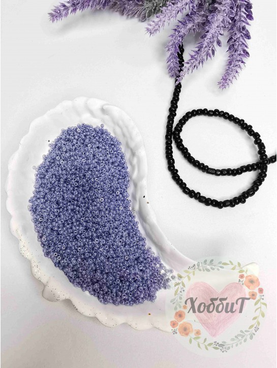 Бисер 13/0 класс А, калиброванный Чехия (лавандовый перламутровый)